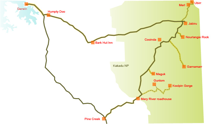 Kakadu map