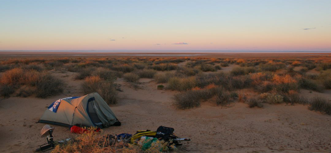 solo bush camp South Lake Eyre, Oodnadatta Track, South Australia